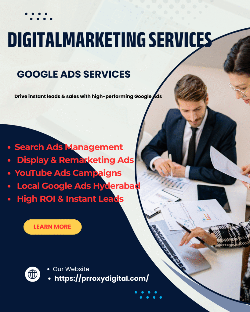 GOOGLE ADS SERVICES in hyderabad